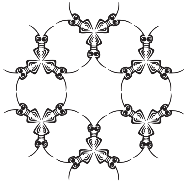 Hexagram vector symbol